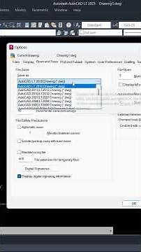 how to save autocad file in lower version