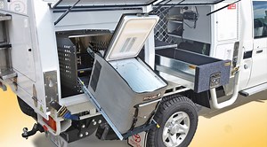 Slides - Tilt Slide Combo - RV Storage Solutions - 4WD drawer systems