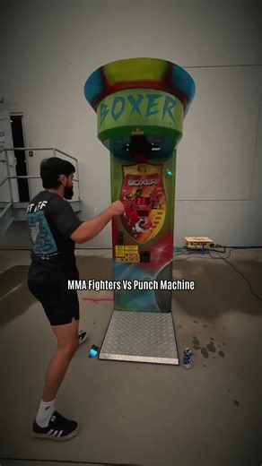 These MMA Fighters Nearly Broke the Punch Machine #mma #power #insane