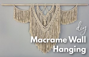 Large Boho Macrame Wall Hanging Tutorial (& Video!)