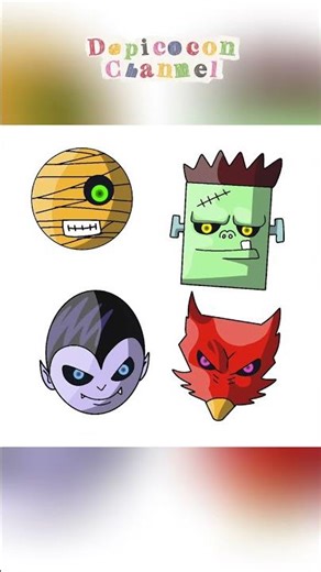 Cute Halloween Monster Faces 👻 | Made in Procreate