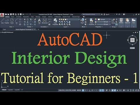 AutoCAD Interior Design Tutorial for Beginners - 1