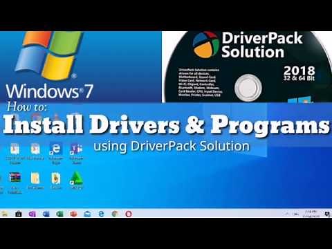 How to: Install Drivers and Programs using DriverPack Solution