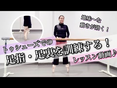 【レッスン動画】トゥシューズでの足指・足裏を徹底的に訓練！