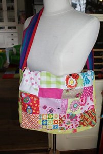 Patchwork tote bag.