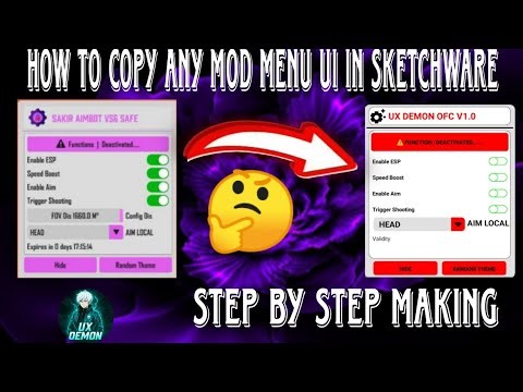 HOW TO COPY ANY MOD MENU UI IN SKETCHWARE Swb File Sketchware project free #Part1