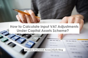 Calculate input VAT adjustments under capital assets scheme?