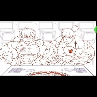 Atariboy2600: Growth Period Animation: The Musculars Kids Girls Muscle Growth
