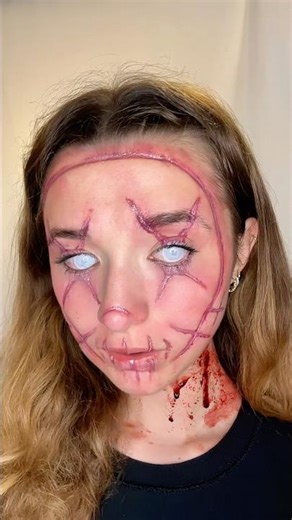 “The Purge” mask but make it scarification!