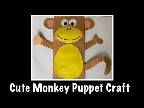 Cute Monkey Puppet Craft - Easy and fun to make!