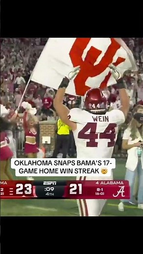 It was the longest active streak in the FBS 😮