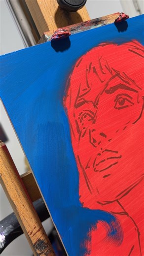 🔥❄️ New Painting in Progress | Time-Lapse Oil Painting | Color Contrast Study #Artist #oilpainting