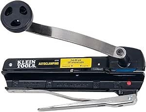 Klein Tools 53725 Armored and BX Cable Cutter, Cuts Up to 3/8 Inch Armored Cable-BX-AC-MC-MCAP-Greenfield, With Storage and Extra Blades