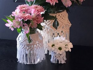 DIY Macrame Jar Covers—Easy Tutorial for Beginners | Crafty Patti