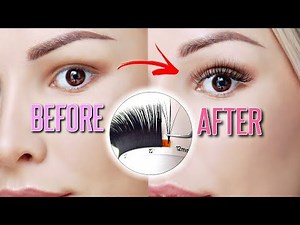How To Do Salon Quality Eyelash Extensions AT HOME! (for beginners)
