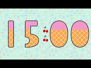 15 Minute Ice Cream Timer with Sprinkles