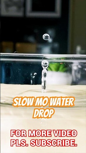 7680 FPS: The Perfect Moment of a Water Droplet 🎥💧 | Ultra Slow Motion