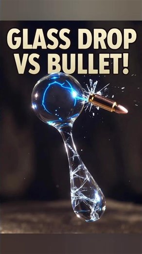 The Glass Drop That Breaks Bullets but Explodes with a Touch! #chiragtilava