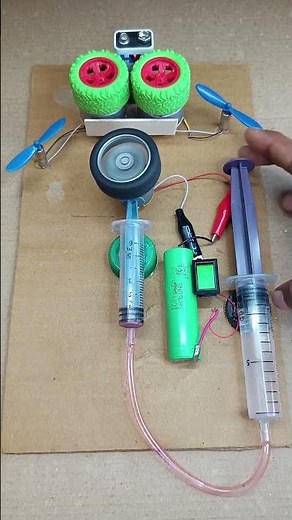“Amazing DIY Science Experiment with Motor and Syringes!”