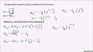 Using recursive formulas of geometric sequences