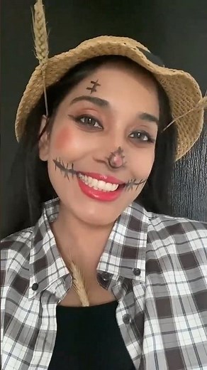 Easy Scarecrow Halloween Makeup Tutorial 👻 | Spooky Halloween Makeup for Beginners