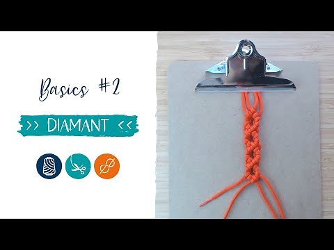Makramee ANLEITUNG - Basics (Diamant)