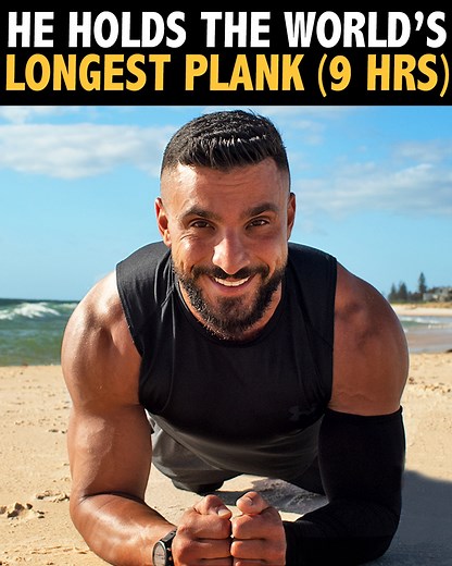 18K views · 283 reactions | Meet Daniel Scali - a man from Australia who holds the Guinness World Record for the longest continuous plank (9 hours and 30 minutes!) The craziest part is that he did it with chronic pain syndrome. Share Daniel’s story if you feel inspired! Follow Drew Binsky for more stories from EVERY country, and join me on https://instagram.com/drewbinsky | Drew Binsky | Facebook