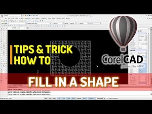CorelCAD How To Fill In A Shape