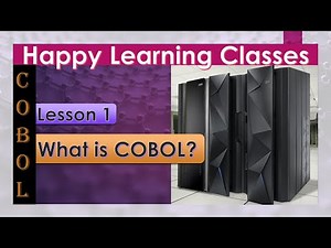 What is COBOL? | COBOL - Lesson 1 | COBOL Tutorials | learn COBOL