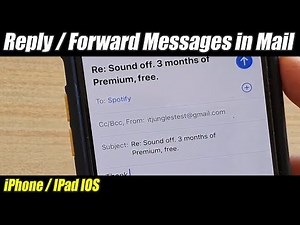 How to Reply / Forward Emails on iPhone / iPad iOS 13