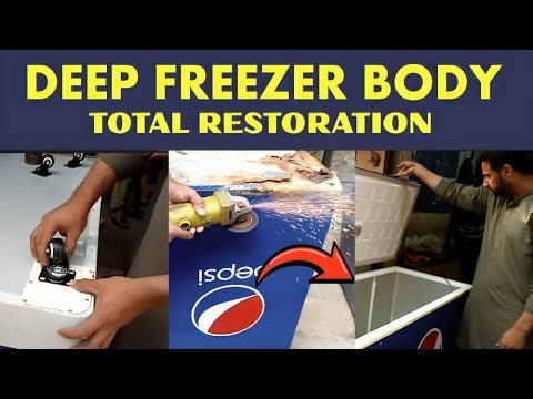 Completely Rusted Deep Freezer Body Cut & Rebuilt 😱 | Old to Brand New
