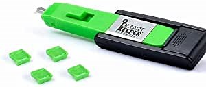 Mini USB-B Port Lock with Key, 4 Blockers 1 Key