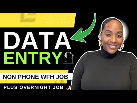 ✅ Data Entry Non Phone Job + Overnight Job | Work From Home Jobs 2026
