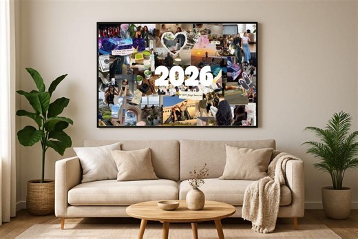 Plantilla Canva Vision Board 2026 – Tablero de Metas y Manifestación (Editable) - Etsy España