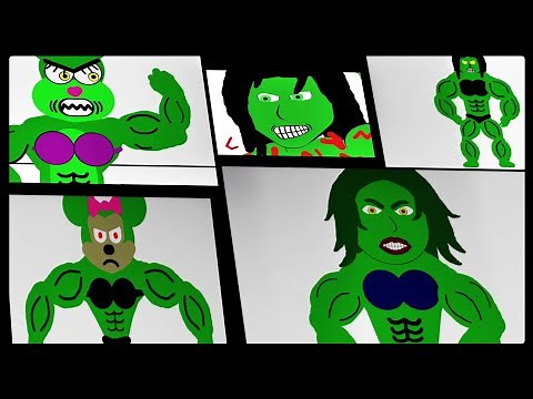 ALL MY SHE-HULK TRANSFORMATIONS COMPILED - FEMALE POWER (ANIMATION)