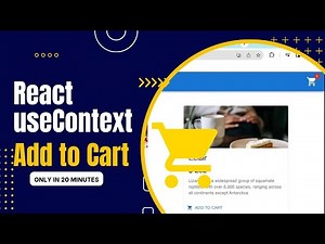 react useContext Hook for beginners | Add product to cart with react context api