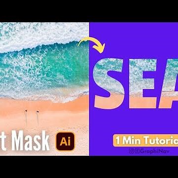 How to create text mask with image background in adobe illustrator? | Clipping Mask