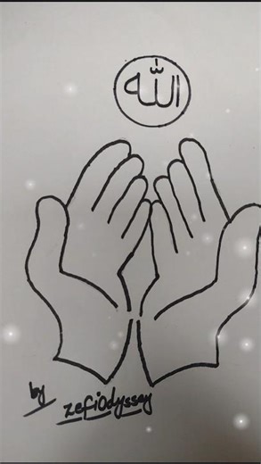 How to draw Praying Hands step by step #prayinghands #praying #hand #drawing #shorts #zefiodyssey