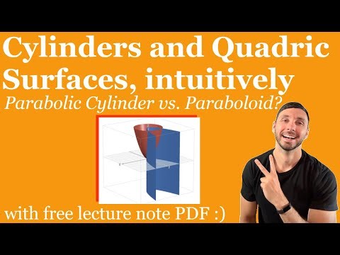 How to Graph Cylinders and Quadric Surfaces - Calc 3 / Multivariable Calculus Lesson & Examples