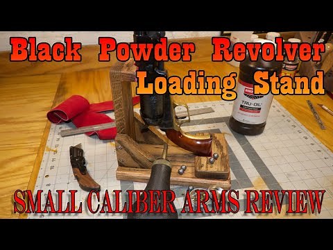 Black Powder Revolver Loading Stand, A quick woodworking project!