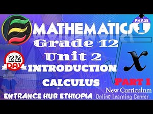Mathematics Grade 12 Unit 2 Part 1 New Curriculum