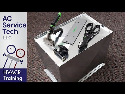 Building a Sheet Metal PLENUM and END CAP with Hand Tools!