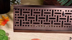 Landhoow Baseboard Diffuser Register, Oil Rubbed Bronze Finish, Vent Covers for Home Floor Wall Baseboard Air Vent Covers Supply Floor Baseboard Diffuser(18 Inch Duct Opening Size, 4 Pack)