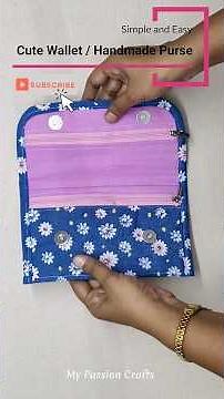 VERY EASY - DIY CLUTCH WALLET WITH MULTIPLE POCKETS | Easy Purse Bag Sewing Tutorial | Purse Making