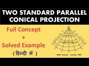 conical projection with two standard parallel