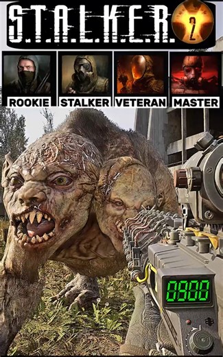 ☢️ STALKER 2: Rookie vs. Master Difficulty 😮 The New Balance Surprised Me #Shorts #Stalker2 #games