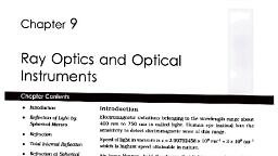Ray Optics And Optical Instruments.pdf - PHYSICS - Notes - Teachmint