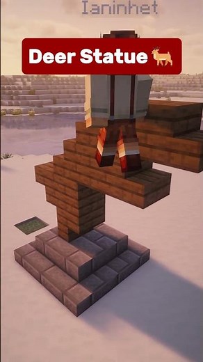 How to Build a Deer Statue in Minecraft!