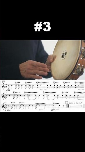4 ways to play 4 sea interludes. Which way do you play it? #tambourine