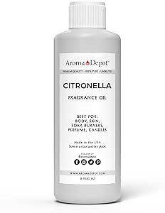 Amazon.com: Citronella 8 oz. Fragrance Oil I Perfume I Skin Oil I Scented Oil. DIY Projects Such as Candles, Bath Bombs, Body Butters, Creams & Lotions. Few Drops in The Diffuser, Burners, or Warmers. : Arts, Crafts & Sewing